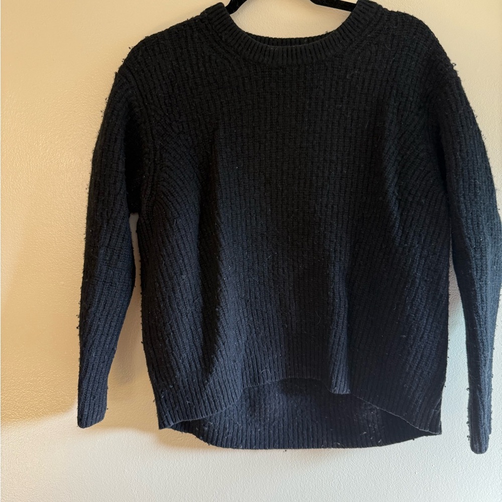 Athleta Black Crew Neck Sweater